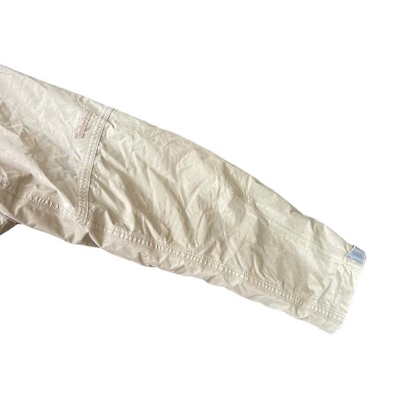 Timberland Men’s Insulated Jacket Tan Hooded Work Jacket Size Large - Picture 4 of 12